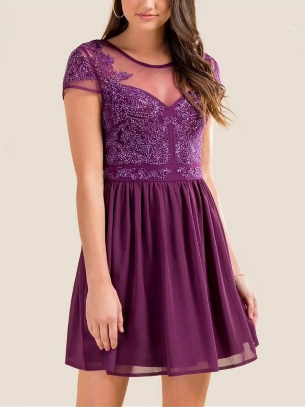 Women’s Francesca’s Fairycore sequin dress L